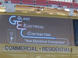 Glanz Electrical Contracting Van